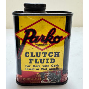 Parko Clutch Fluid Can - Detroit, MI - Vintage advertising Can
